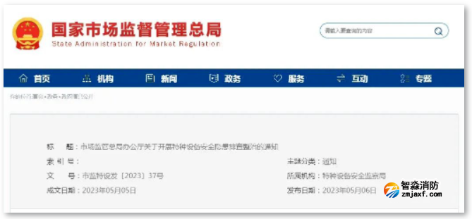 5個方面！總局最新部署開展特種設備安全隱患排查整治！